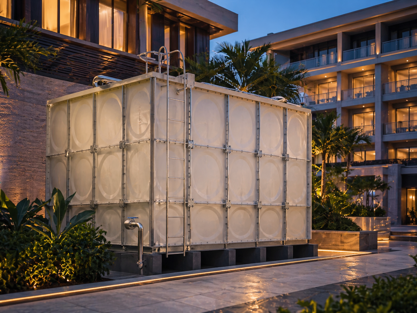 Commercial water storage application
