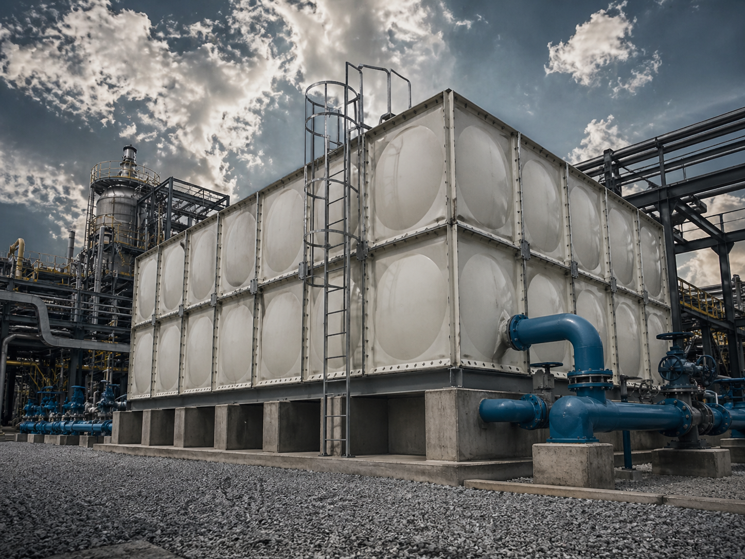 Industrial water storage application